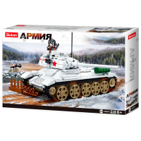 Конструктор Sluban T-34/85 Белый Количество деталей 518, 6+