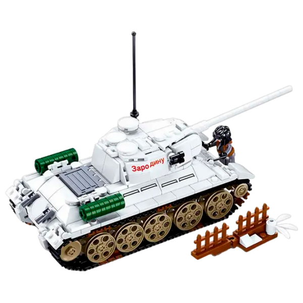 Конструктор Sluban T-34/85 Белый Количество деталей 518, 6+ photo 2
