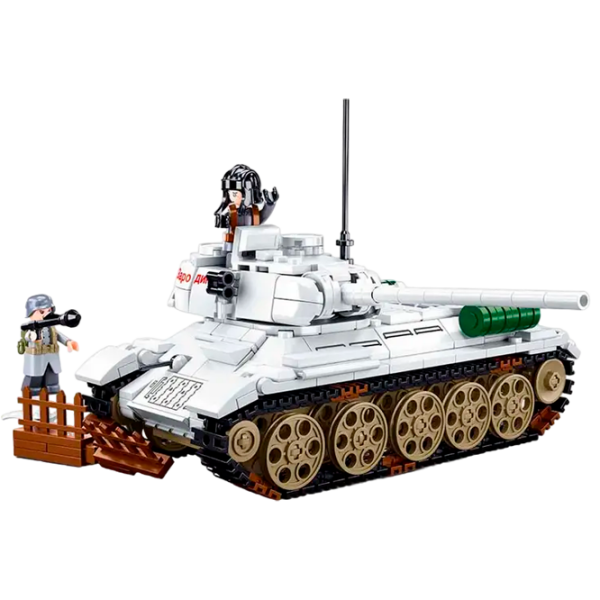 Конструктор Sluban T-34/85 Белый Количество деталей 518, 6+ photo 3