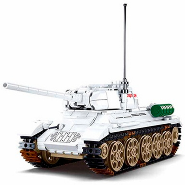 Конструктор Sluban T-34/85 Белый Количество деталей 518, 6+ photo 5