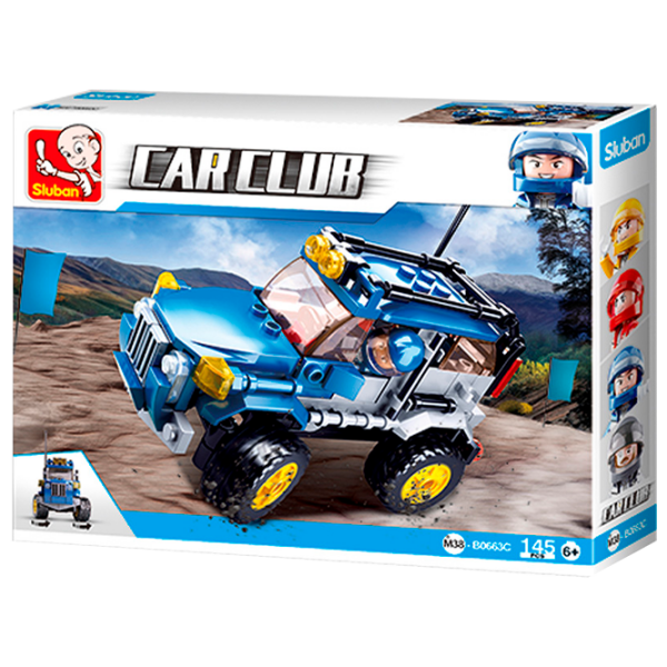 Constructor Sluban SUV Blue Numărul de piese 146 , 6+ photo 1