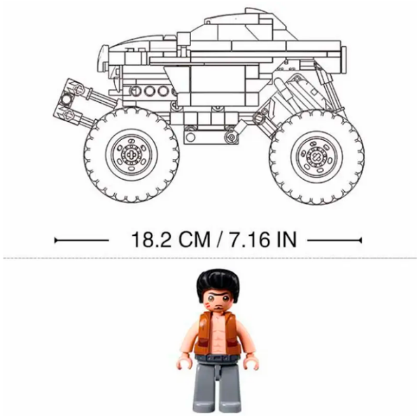 Constructor Sluban Off-Road Brown Numărul de piese 264, 6+ photo 2