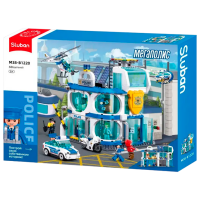 Constructor Sluban Police Blue Numărul de piese 686, 6+