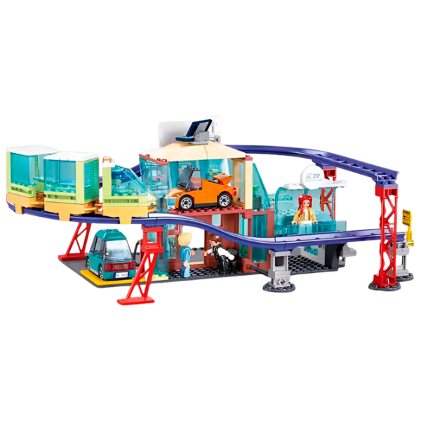 Constructor Sluban Electric Bus Store Multicolor Numărul de piese 379, 6+ photo 2