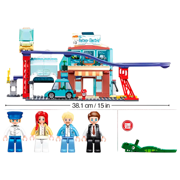 Constructor Sluban Electric Bus Store Multicolor Numărul de piese 379, 6+ photo 4