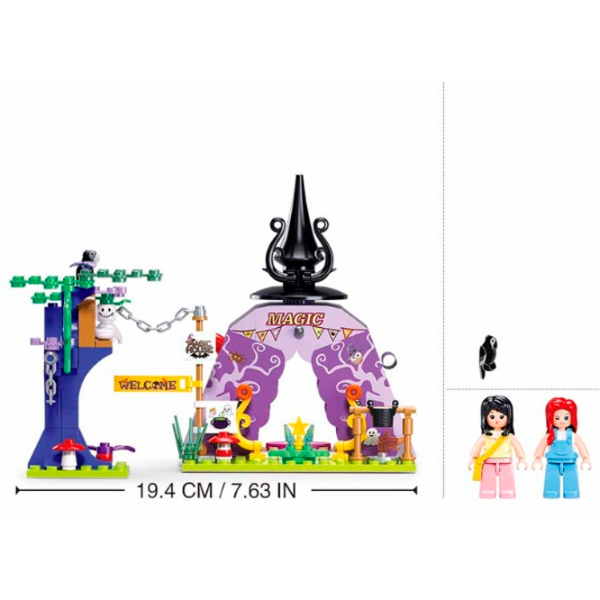 Constructor Sluban Magic House Violet Numărul de piese 179, 8+ photo 5