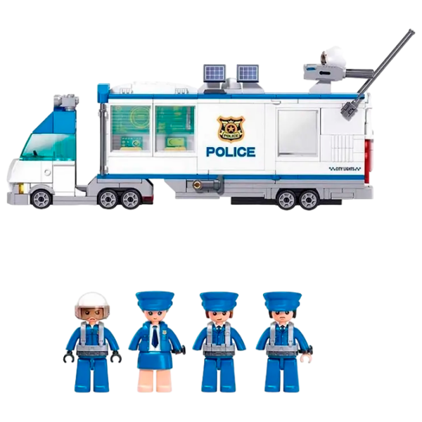 Constructor Sluban Police White Numărul de piese 510, 6+ photo 2