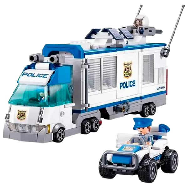 Constructor Sluban Police White Numărul de piese 510, 6+ photo 3