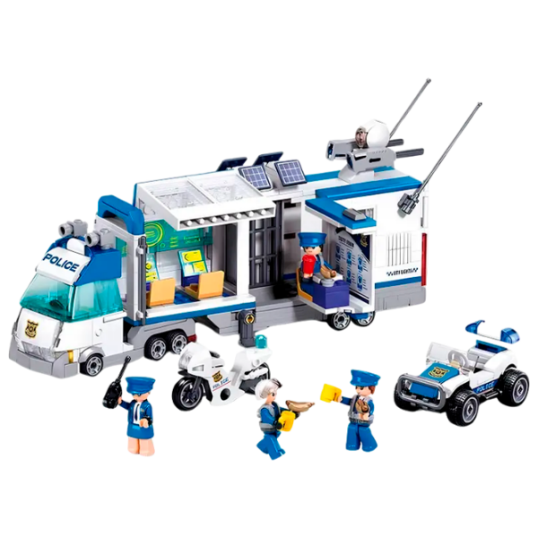 Constructor Sluban Police White Numărul de piese 510, 6+ photo 4