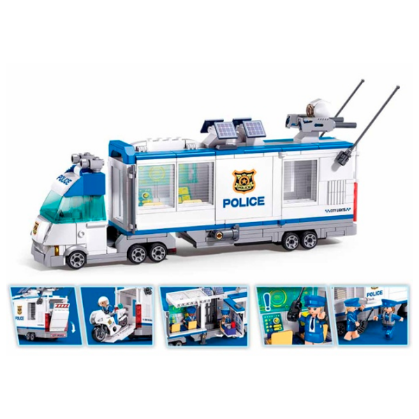 Constructor Sluban Police White Numărul de piese 510, 6+ photo 6