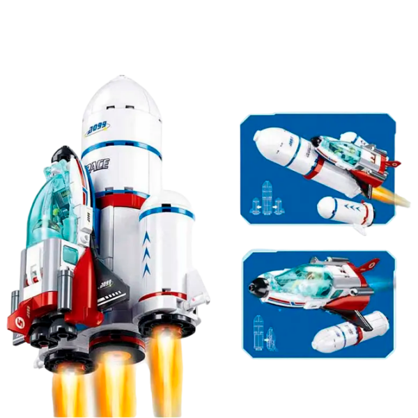 Constructor Sluban Cosmodrom White Numărul de piese 424, 6+ photo 6