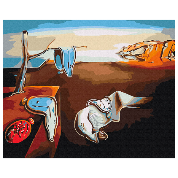 Pictură pe numere BrushMe Persistența memoriei BS3980FC 50 x 40 cm, Pânză photo 1