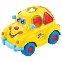 Jucărie interactivă Hola Toys Masina vesela cu fructe 516 Yellow 1+