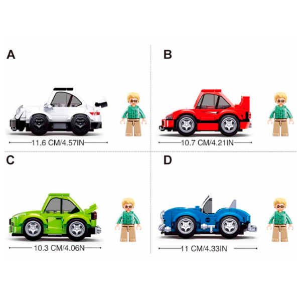 Constructor Sluban Automobil de oraș Multicolor Numărul de piese 169, 6+ photo 7