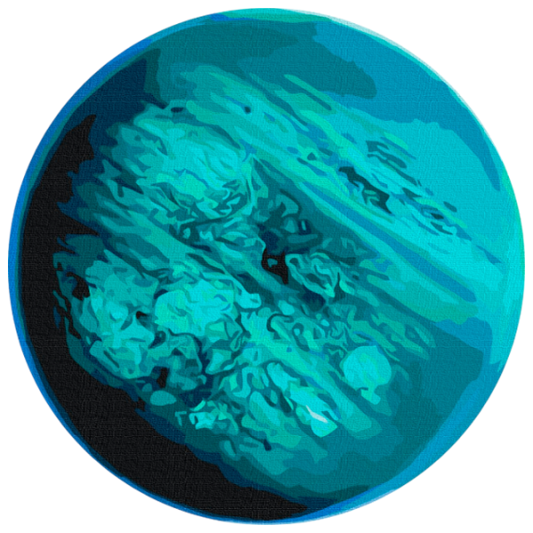 Pictură pe numere BrushMe Uranus RC00089FC 30 x 30 cm, Pânză photo 1