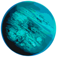 Pictură pe numere BrushMe Uranus RC00089FC 30 x 30 cm, Pânză