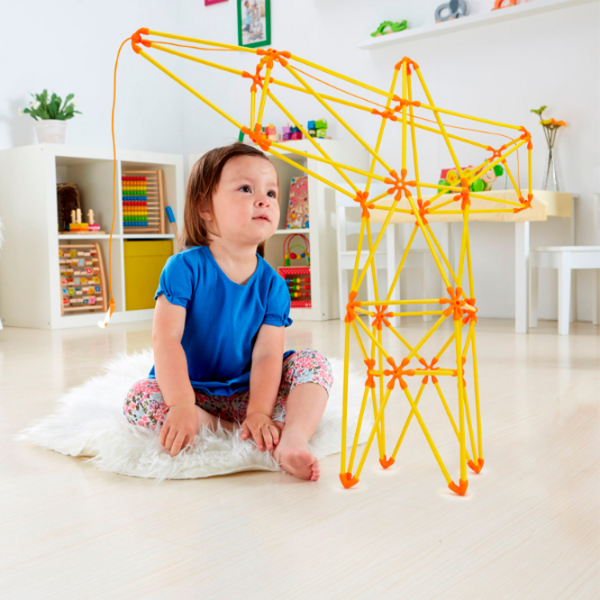 Constructor Hape Truss Cran Yellow Numărul de piese 94 , 4+ photo 6