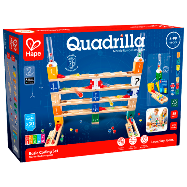 Constructor Hape Basic Coding Set Brown Numărul de piese 125, 6+ photo 1