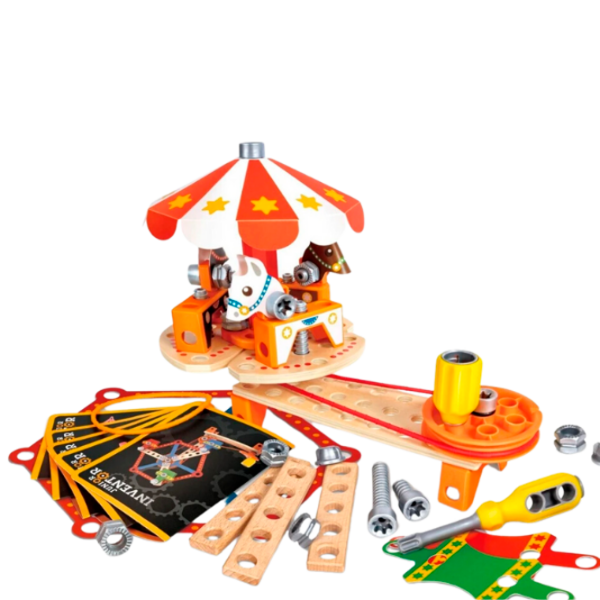Constructor Hape Carnival Builder Set Brown Numărul de piese 73, 5+ photo 2