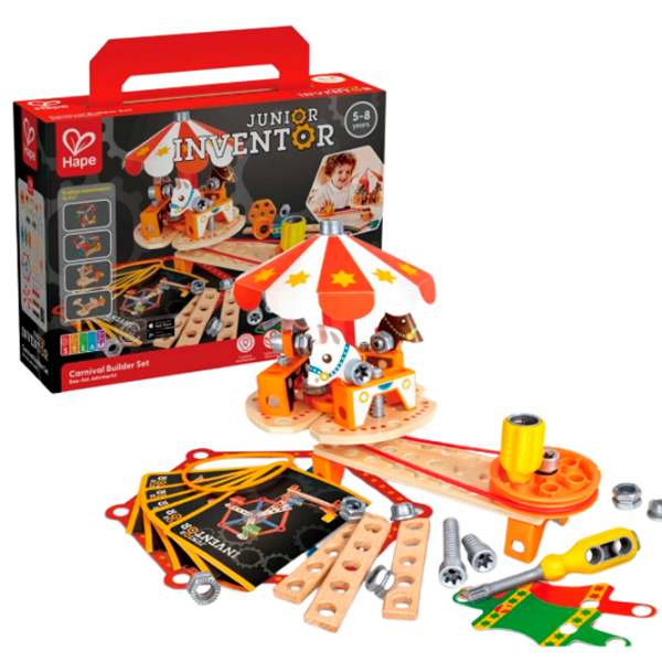 Constructor Hape Carnival Builder Set Brown Numărul de piese 73, 5+ photo 3