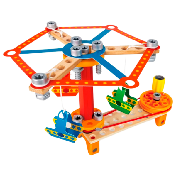 Constructor Hape Carnival Builder Set Brown Numărul de piese 73, 5+ photo 5