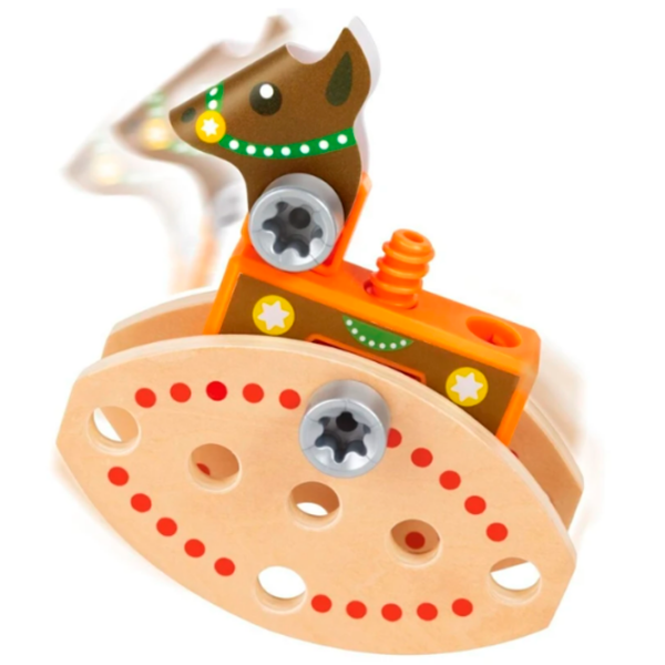 Constructor Hape Carnival Builder Set Brown Numărul de piese 73, 5+ photo 9