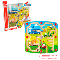 Интерактивная игрушка Hape Magnet pen Construction & Number Maze E1713 Зеленый Для детей, 24 месяца