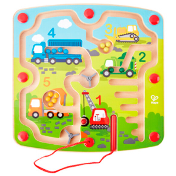 Интерактивная игрушка Hape Magnet pen Construction & Number Maze E1713 Зеленый Для детей, 24 месяца photo 2