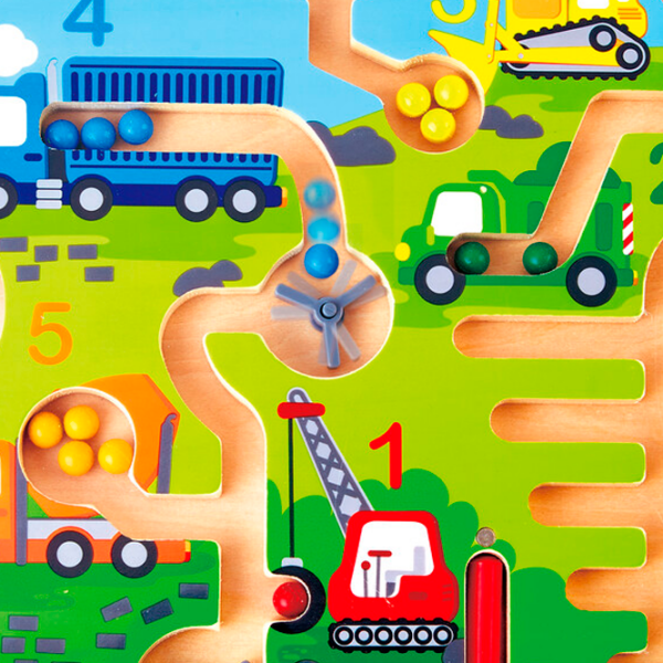Интерактивная игрушка Hape Magnet pen Construction & Number Maze E1713 Зеленый Для детей, 24 месяца photo 3