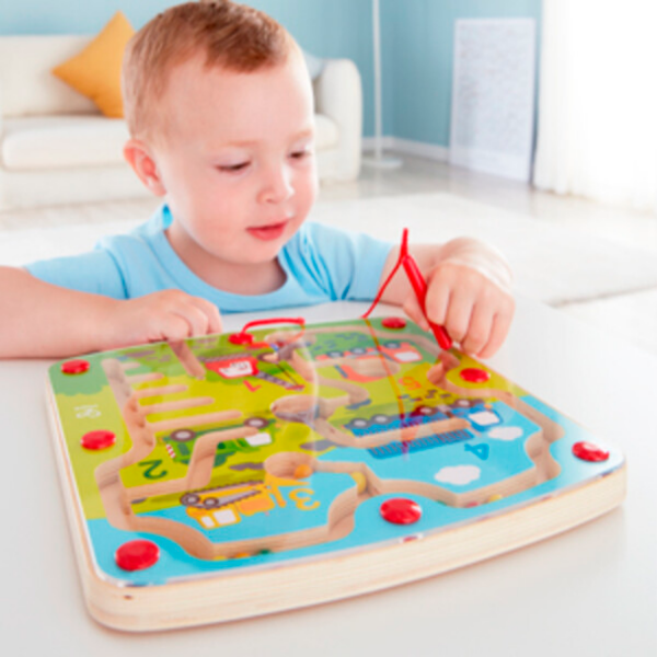 Интерактивная игрушка Hape Magnet pen Construction & Number Maze E1713 Зеленый Для детей, 24 месяца photo 5