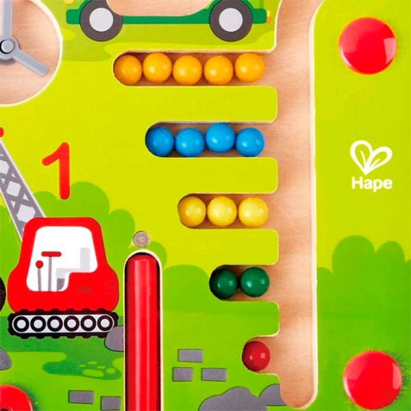Интерактивная игрушка Hape Magnet pen Construction & Number Maze E1713 Зеленый Для детей, 24 месяца photo 7