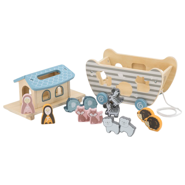 Интерактивная игрушка PolarB Noahs Ark Shape Sorter 44051 Серый 1+ photo 2