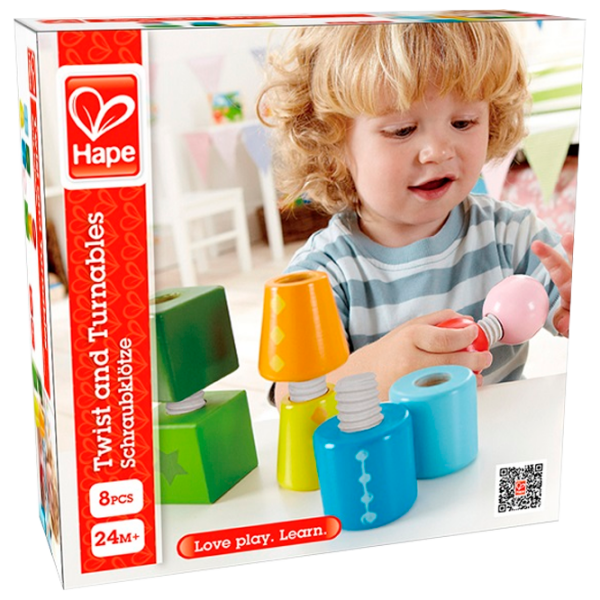 Constructor Hape Twist and Turnables Multicolor Numărul de piese 8, 24 luni photo 1
