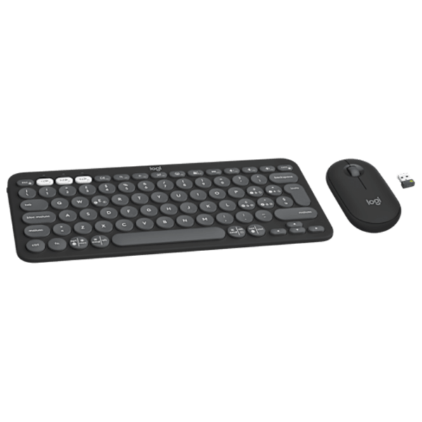 Клавиатура и Мышь Logitech Pebble 2 Combo Графит Для дома и офиса, Беспроводные photo 2