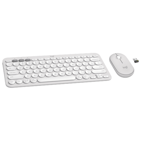 Клавиатура и Мышь Logitech Pebble 2 Combo Белый Для дома и офиса, Беспроводные photo 2