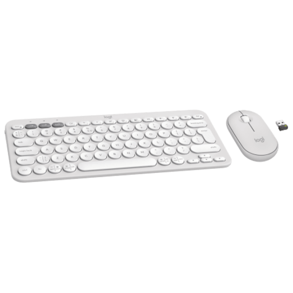 Клавиатура и Мышь Logitech Pebble 2 Combo Белый Для дома и офиса, Беспроводные photo 2