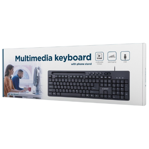 Клавиатура Gembird KB-UM-108 Черный Для дома и офиса, Проводная photo 4