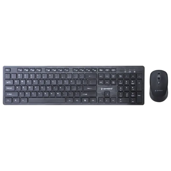 Tastatura & Mouse Gembird KBS-WCH-04-RU Black Home and Office, Fără fir photo 1