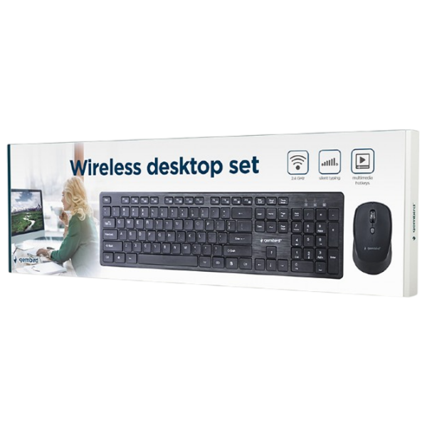 Tastatura & Mouse Gembird KBS-WCH-04-RU Black Home and Office, Fără fir photo 5