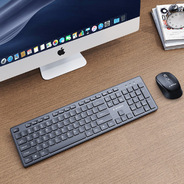 Tastatura & Mouse Gembird KBS-WCH-04-RU Black Home and Office, Fără fir photo 6