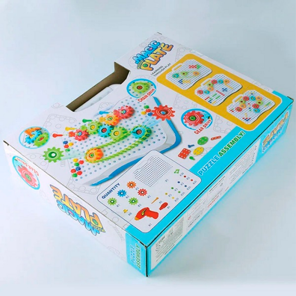 Constructor Essa Toys Magic Plate White Numărul de piese 151, 3+ photo 5