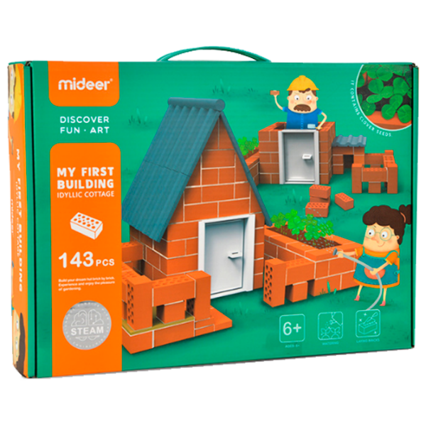 Constructor Mideer Cabană Orange Numărul de piese 143, 8+ photo 1
