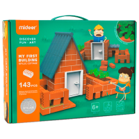 Constructor Mideer Cabană Orange Numărul de piese 143, 8+