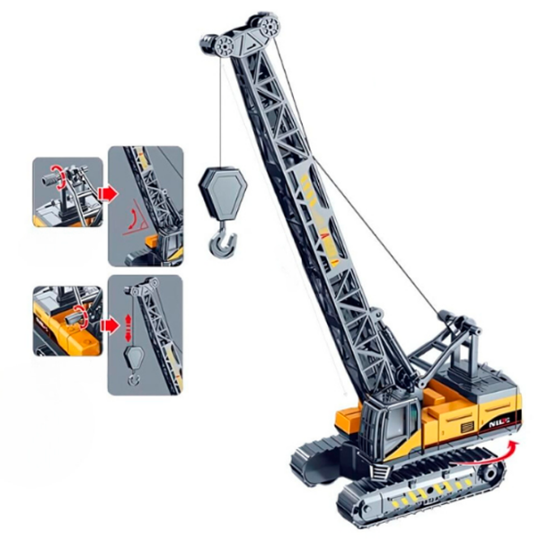 Constructor Essa Toys Crane Gray Numărul de piese , 3+ photo 2