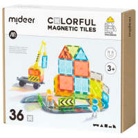 Конструктор Mideer Magnetic Tiles Желтый Количество деталей 36, 3+