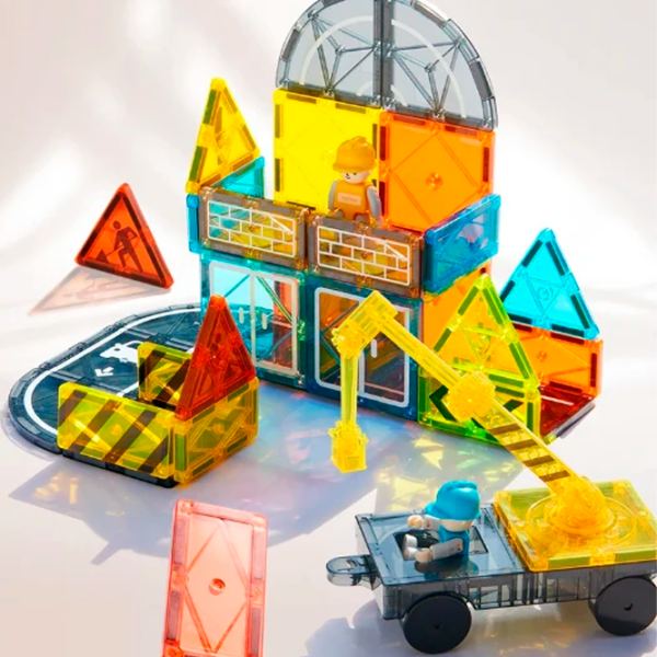 Конструктор Mideer Magnetic Tiles Желтый Количество деталей 36, 3+ photo 5