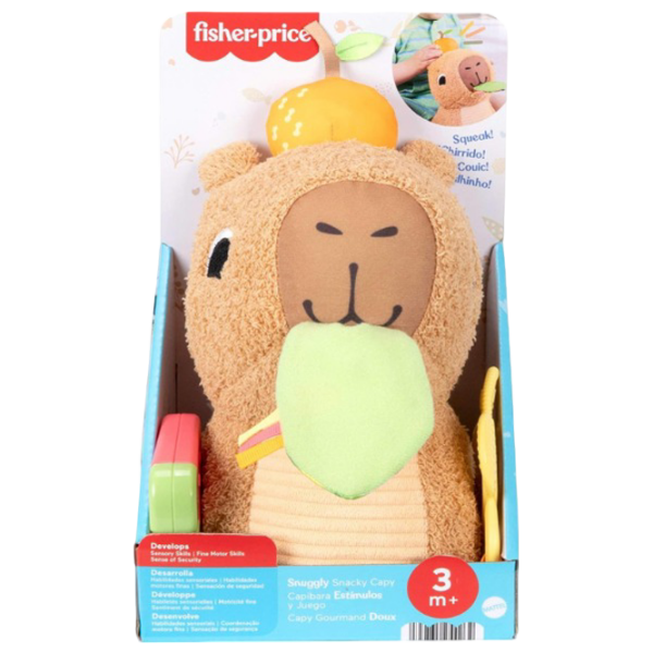 Jucărie moale Fisher Price Capybara HYR54 Brown 0.3+ photo 2