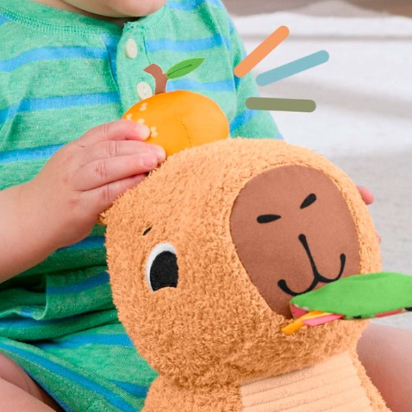 Jucărie moale Fisher Price Capybara HYR54 Brown 0.3+ photo 5
