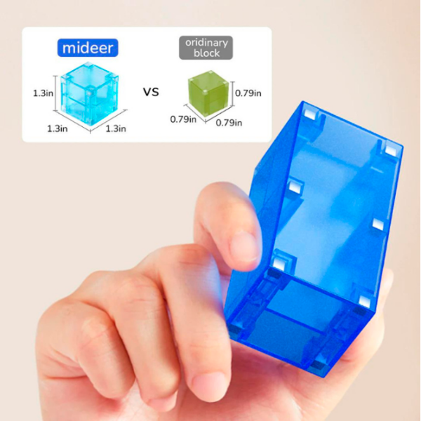 Constructor Mideer Creative Magnetic Multicolor Numărul de piese 46, 3+ photo 5