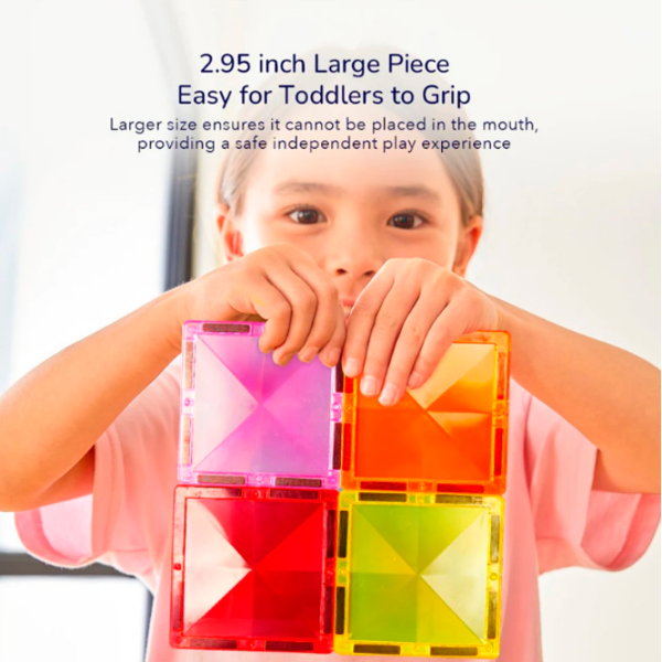 Constructor Mideer Magnetic Tiles Multicolor Numărul de piese 20, 4+ photo 8